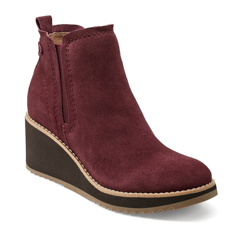 Women's Cleia Slip-On Round Toe Casual Wedge Booties